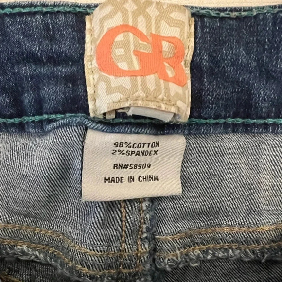 Gianni Bini fray hemmed blue jeans size 5 - Picture 7 of 7